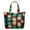 White-4, variant on Vintage Floral Hippie Travel Tote, Spacious Weekender Bag with Secure Zipper & Durable Handles, Retro Style for College Students