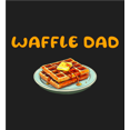 thumbnail image 2 of Waffle Dad Dad Jokes for Father's Day Men's Black Crew Neck Short Sleeve Tee-Medium, 2 of 2