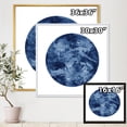 thumbnail image 4 of Designart 'Blue Space Galaxy Circle' Modern Framed Canvas Wall Art Print, 4 of 5