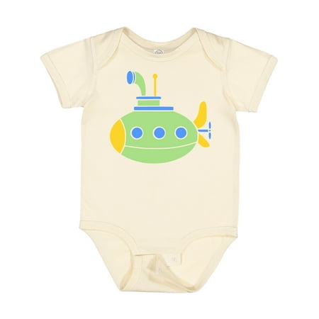 

Inktastic Cute Green Submarine Gift Baby Boy or Baby Girl Bodysuit