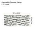 thumbnail image 3 of Uxcell 67x27mm Black Print Perforated Shrink Bands Fits Cap Diameter 1.54to1.65", Clear, 500Pcs, 3 of 6