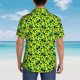 thumbnail image 4 of Fotbe Frogs Camisa Hawaiana para Hombre Unisex – Camisa Casual de Verano con Botones de Manga Corta de Algodón y Lino,X-Large, 4 of 7