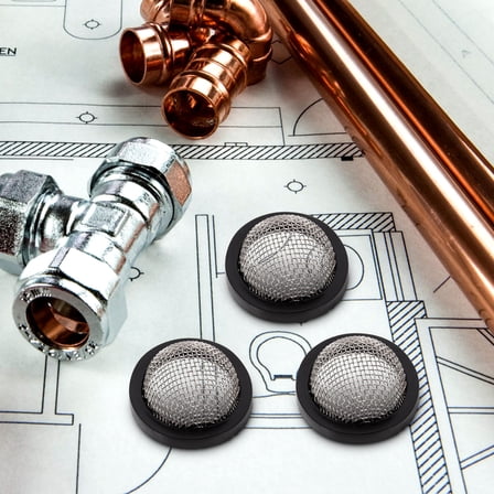 LEORX 30Pcs Portable Stainless Steel Hose Filter Washers for Garden Hose Connector and Faucet