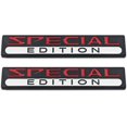 thumbnail image 1 of 2Pcs Chrome Metal Car Special Edition Logo Rear Trunk Sport Emblem Racing SUV Coupe Sticker 3D Decal (Black&Red&White), 1 of 6