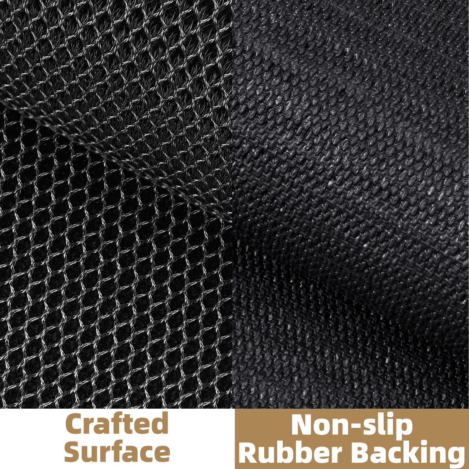 PABUBE High Stretch Elastic Silk Outdoor Doormat, Quick-Dry & Heavy-Duty Welcome Mat, Non-Slip Front Door Mat for Outside Entry, Low Pile Patio Doormat for Entry Rug, Black, 36"x59"