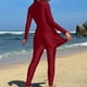 thumbnail image 5 of Trajes de baño de una pieza para mujer Trajes de surf de manga larga para mujer Trajes de buceo cortos con almohadillas para el pecho y sin soportes de acero Trajes de baño conservadores Traje de baño, 5 of 7