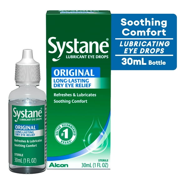 Systane Lubricant Long Lasting Liquid Eye Drops for Dry Eye Relief and Daily Use, 30 ml