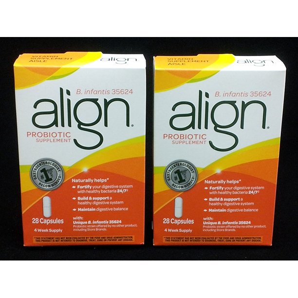(56 Capsules) Align Probiotic B. infantis 35624 Digestive Care 2 Boxes