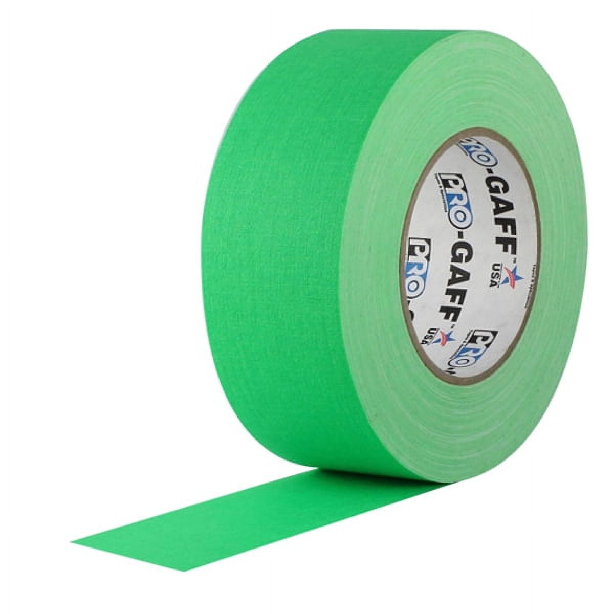 Pro Gaff Fluorescent Green Gaffers Tape 3" X 50 Yard Roll (Pack Of 16)