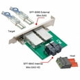 thumbnail image 5 of FVH Dual Ports Mini SAS SFF-8088 To Internal SAS HD SFF-8643 PCBA Female Adapter With Low Profile Bracket, 5 of 7