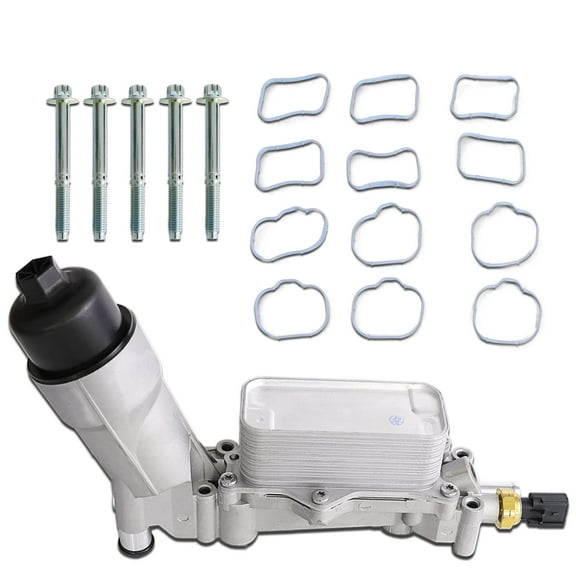 MITZONE 926-876 926-959 Aluminum Oil Cooler Filter Housing Assembly Compatible with 2011-2025 Chrysler Dodge Jeep Grand Cherokee Ram 1500 2014-2024 Ram ProMaster 1500 2500 3500 3500 3.6L V6 68308741A