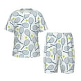 thumbnail image 1 of Balery Tennis Rackets And Balls Conjunto de Pijama Infantil de Manga Corta con Estampado – Ropa de Dormir de Algodón Suave-XX-Large, 1 of 6