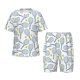 thumbnail image 1 of Balery Tennis Rackets And Balls Conjunto de Pijama Infantil de Manga Corta con Estampado – Ropa de Dormir de Algodón Suave-XX-Large, 1 of 6