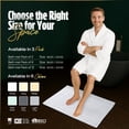 thumbnail image 3 of Alfombra de baño Pearl Linens, 100% algodón, 50 x 75 cm, 6 unidades, color blanco, 3 of 8