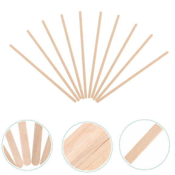 GOOHOCHY Coffee Stirrers Wood Mixing Rod Paper 150Pcs