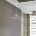 thumbnail image 3 of OULII 1Pcs Diy Lampshade Frame For Floor Lamp 30x12in Iron Irregular Shape White, 3 of 8