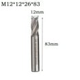 thumbnail image 1 of Solid Carbide 4 flutes CNC end milling Cutter Router Bit for Metal Roughing, 1 of 7