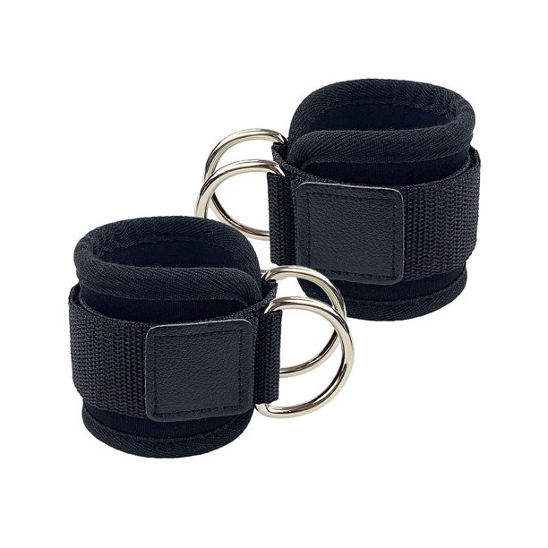 Naiovety 1 par de correas de tobillo para Fitness, Protector de articulación de bloqueo, soporte para ejercicio, entrenamiento de gimnasia, Crunch, Ropa Deportiva, Zapatos Negro SG Naiovety OD028202-02