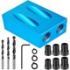 thumbnail image 1 of New Pocket Hole Jig Kit 15 Degree Angle Drill Guide Set Woodworking Oblique Hole Locator Drill Bits Hole DIY Carpentry Tools, 1 of 5