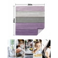 thumbnail image 4 of Purple Grey Wood Grain Cloth Napkins Set of 4 Reusable Dinner Napkins, Ombre Rustic Retro Wooden Plank Cocktail Napkin Washable Table Napkins for Wedding/Holiday Party/Baby Shower 20"x20", 4 of 7