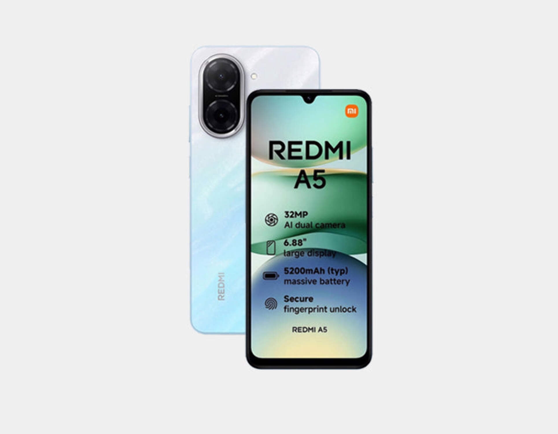 Xiaomi Redmi A5 4GB+128GB ブルー Xiaomi Redmi A5 4G 128GB ROM 4GB RAM Dual SIM GSM Unlocked - Blue