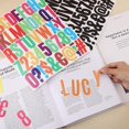 thumbnail image 3 of EIGTHTAIL 24Sheets 400pcs Large Letter & Number Stickers 2.5 Inch Self Adhesive Letters Stickers Big Font Stickers, 3 of 6