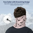 thumbnail image 4 of Neck Gaiter Face Cover Scarf, Halloween black bats star pink Soft Face Sun Mask Cover Scarf Headband Cooling Sweat Absorbing Bandanas Hiking Cycling Running, 4 of 7