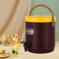 thumbnail image 6 of 13L/3.43Gal Large Capacity Insulated Bucket Hot and Cold Drink Dispenser Stainless Steel Insulated Beverage Dispenser with Faucet for Tea, Coffee, Milk, Juice, Party, Catering, Outdoor Use, 6 of 9