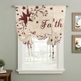 thumbnail image 2 of Vintage Country Tie Up Curtains for Windows, Balloon Window Shades, Vintage Rustic Texas Stars Plants Branch Kitchen Window Treatments Roll Up Curtain for Basement/Nursery 52"x45", 2 of 8