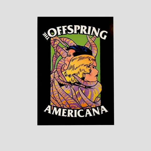 Music Poster The Offspring 1999 Promo Poster Americana Retro Style - Size 24''x36'' - Postora