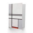 thumbnail image 2 of Piet Mondrian Art Card Composition No 1 Gray Red, 2 of 3