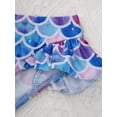 thumbnail image 4 of MSemis Two-Piece Rashguard Swimsuit & Swim Bottoms Set, Size 12, Colorful (Girl's), 4 of 5