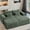 Green, variant on 87" Oversized Sectional Corduroy Sofa, Double Chaise Lounge with 4 pillows