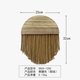 thumbnail image 1 of Nvzi Decoración bohemia para colgar en la pared con macramé, adorno de madera bohemio con borla larga, arte de pared para dormitorio, guardería, sala de estar, regalo, C, 1 of 4