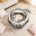 thumbnail image 6 of Dog Cat Playpen, Enclosed Foldable Pet Tent, Portable Puppy Pet Crate Indoor for Small Dogs Cats Rabbits, Foldable Dog Cage Enclosure for Outdoor, Dogs Tent Kennel with Carrying Case, 6 of 6