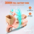thumbnail image 4 of Kids Ride on Motorcycle 6V Electric Motor Trike with LED for Kids Aged 3+, 4 of 9