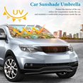 thumbnail image 3 of Kiff Sombrilla Solar para Auto - Protector de Parabrisas Plegable | Cortina Solar Delantero | Bloqueo UV y Aislamiento de Calor 133x73cm, 3 of 6