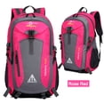 thumbnail image 2 of Mochila Para Acampar Bolsa de pesca de poliéster de gran capacidad impermeable para viajes de oficina (rosa roja), 2 of 7
