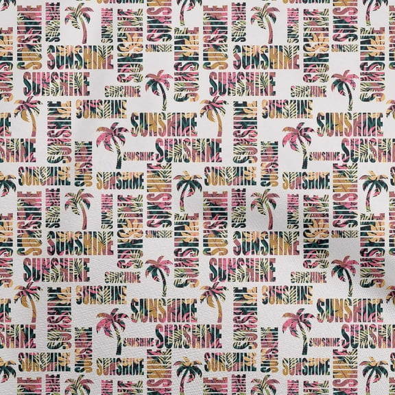 oneOone Polyester Spandex Maroon Fabric Text Craft Projects Decor Fabric Printed By The Yard 56 Inch Wide