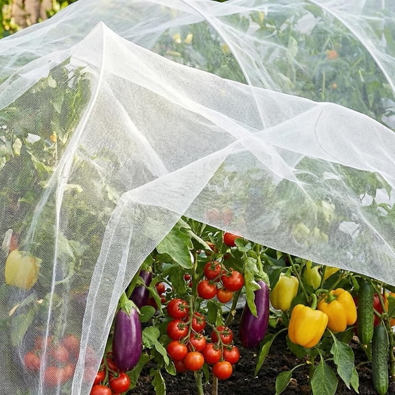 MISSMILE 4Ft X 10Ft Garden Netting Ultra Fine Mesh Netting Plant Cover Insect Bird Netting Barrier for Garden Row Cover for Raised Beds/Greenhouse Vegetables Fruits Flowers Trees