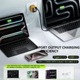 thumbnail image 3 of 80W GaN Fast Charger, Retractable USB-C Cable, Dual Port, for Phone, Laptop, Desktop, 3 of 7