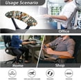 thumbnail image 7 of FKELYI Bohemian Floral Skull Print 4 Pcs Office Chair Covers Set Removable Computer Chair Slipcovers with Arm Rest Covers for Swivel Chair Armchair Washable Home Decoration, 7 of 7