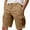 Khaki, variant on YLSDY Men's Cargo Shorts with Pockets Casual Knee Length Lightweight Shorts Stretch Outdoor Hiking Travel Work Short Pants Khaki L