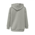thumbnail image 4 of Babcutegg Jackets for Girls Hoodies Long Sleeve Feather Weight Kids Fall and Winter Clothes Gray, 4 of 4