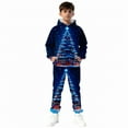 thumbnail image 3 of Mercatoo Boys Girls Christmas Pants Sets Sweatsuit 2 Piece Hoodie and Sweatpants Print Thicken Fall Winter 1racksuit Pants Sets, 3 of 8