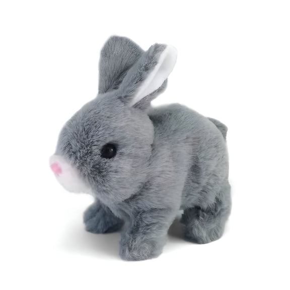 BESTSKY Educational Interactive Bunny Toy,Walking Rabbit with Hopping,Talking,and Twitching Ears for Kids