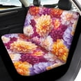 thumbnail image 4 of Pzuqiu Dahlia Pattern Seat Protection Cover Durable, Suitable for Auto Seats SUV Seats Vehicle Seats, Front and Rear Seat Cover Set for Most Sedans Cars, 4 of 10