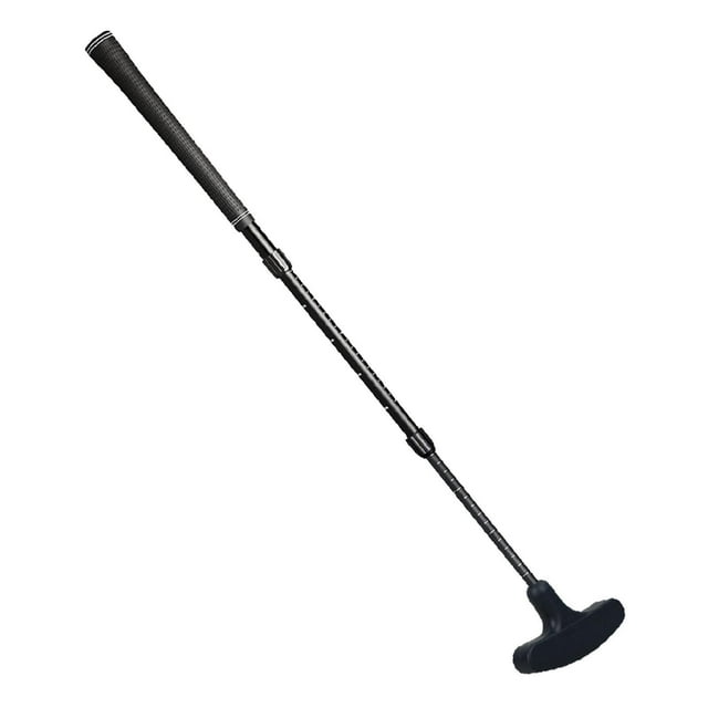 Putter de golf bidireccional, Putter de golf de doble cara, portátil para zurdos y diestros para hombres y mujeres, juguete de entrenamiento de golf Negro