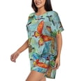 thumbnail image 2 of Xecao Retro Seamless Flying Butterflies print Swimsuit for women, Summer-ready, sporty style.Quick-dry fabric. Many sizes & colors., 2 of 9