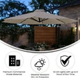 thumbnail image 5 of Flash Furniture Sedona Round Cantilever Umbrella with 32 Solar LED Lights, Tan (GMWLUU012TAN), 5 of 12